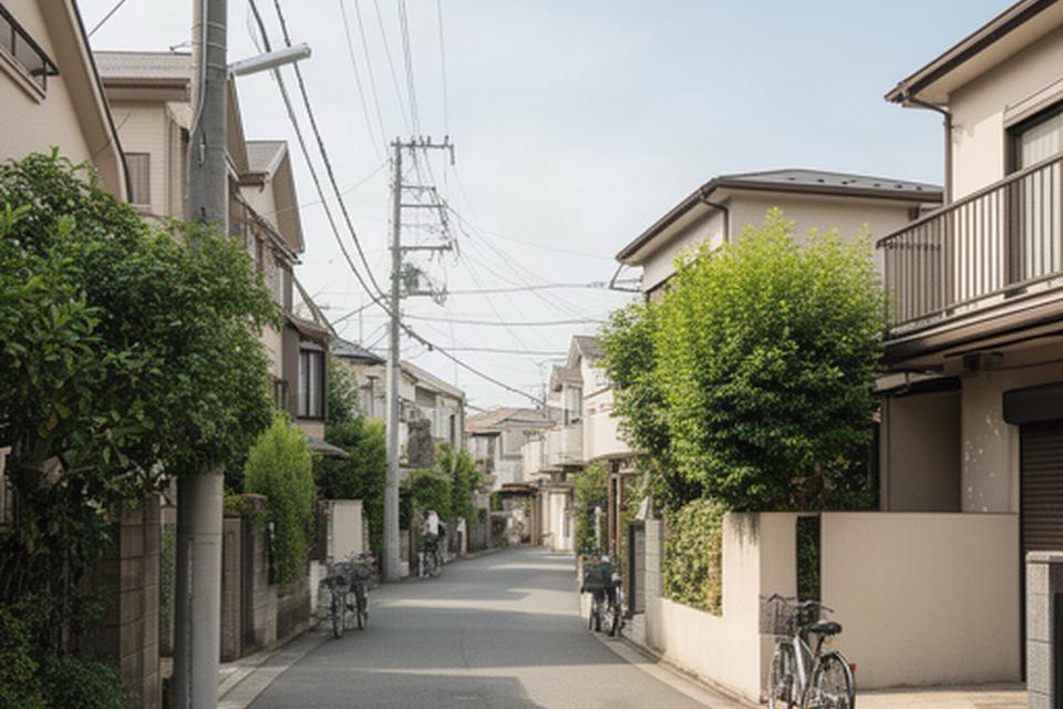 奥沢駅からスタジオへ向かう世田谷区奥沢の落ち着いた街並み